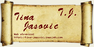 Tina Jašović vizit kartica